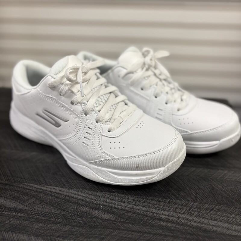 White Skecher Pickleball Shoes, Size: 8.5