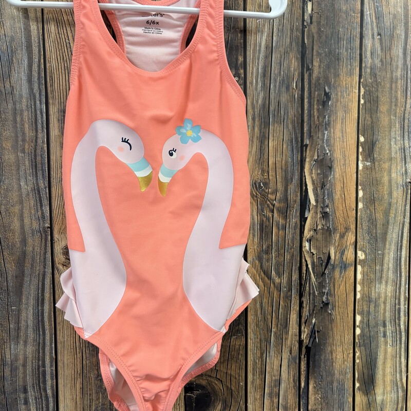 Peach Bird Swimsuit