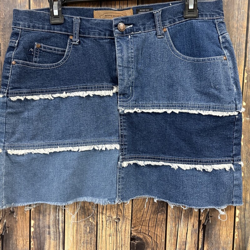Moto Blue Jean Skirt, Size: 11/12