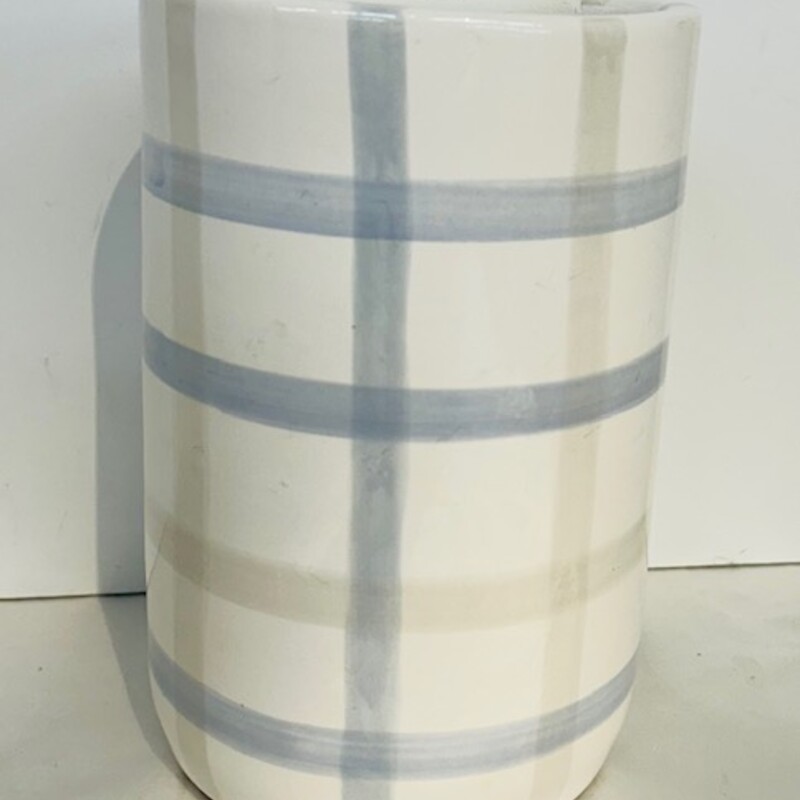 BallardPlaid UtensilCrock