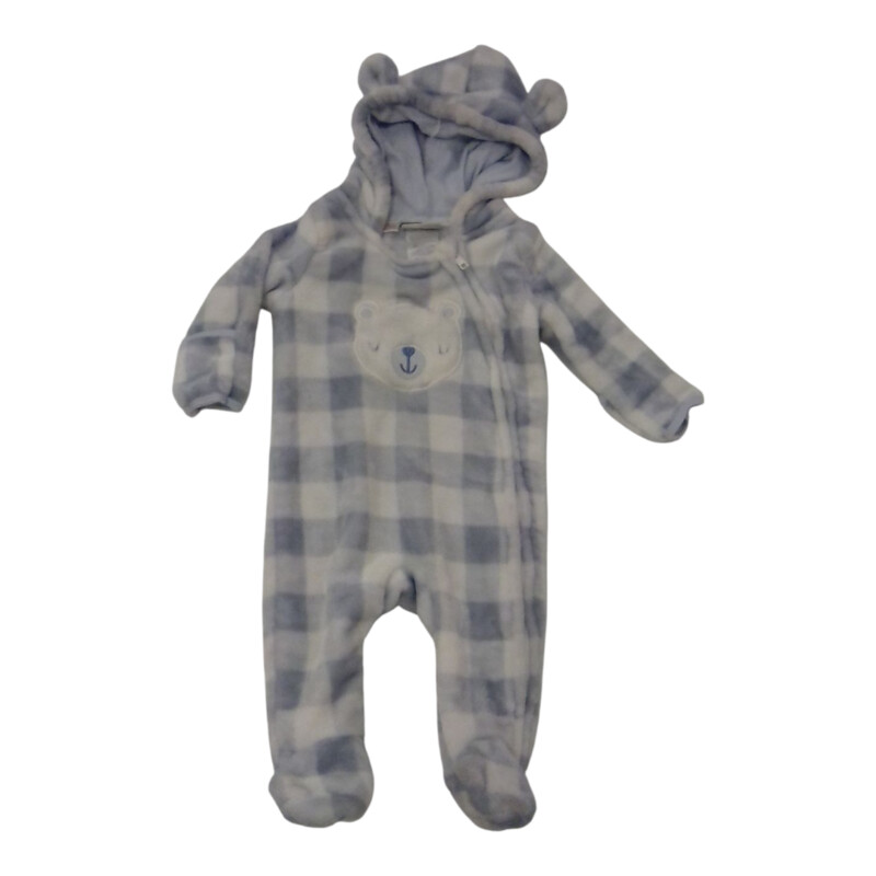 Hooded Jumpsuit Plaid Bea
