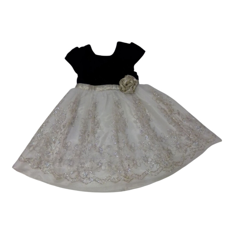 Dress: Black/Gold/White