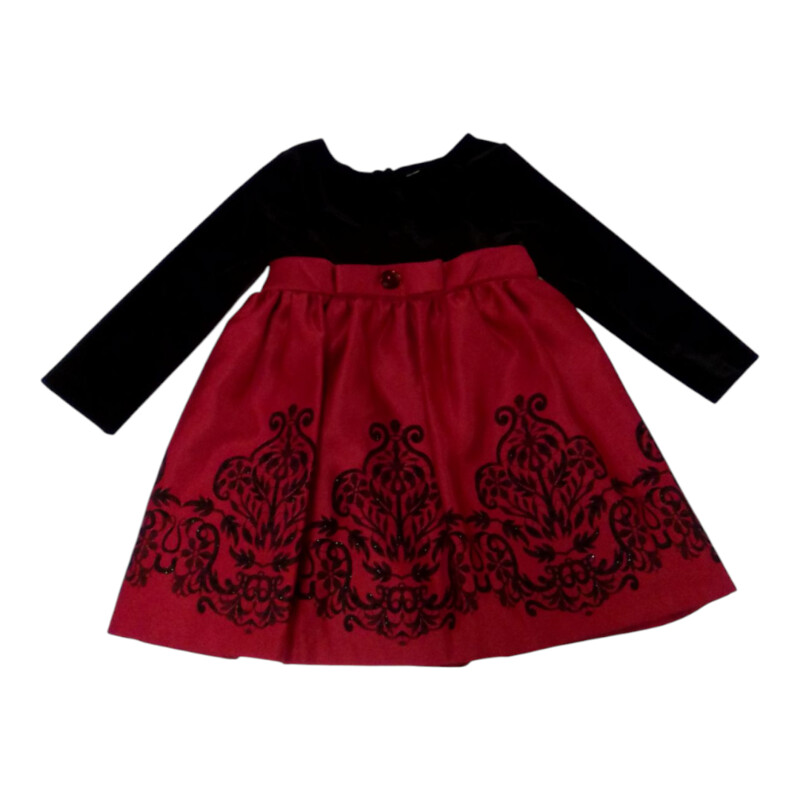 Long Sleeve Dress:Black/R