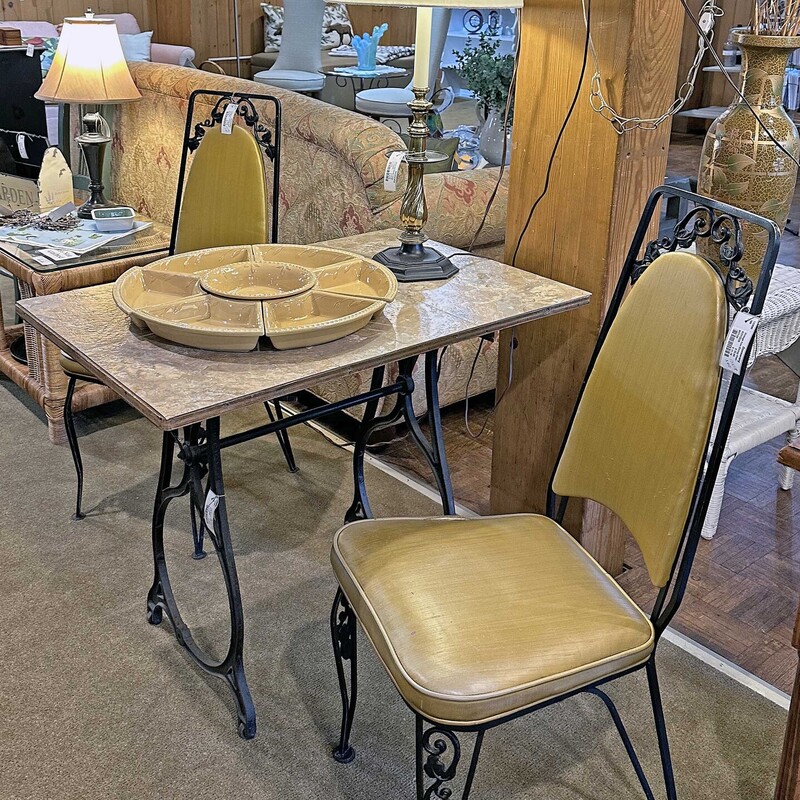 Iron Based Table
36 In Wide x 24 In Deep x 28.5 In Tall.