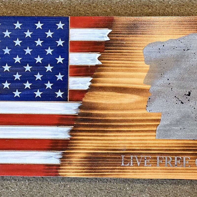 US Live Free Or Die Old M