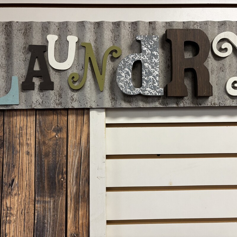 Laundry Sign, Size: 28x8 In