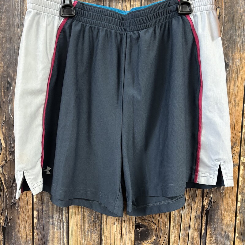 Grey White UA Shorts
