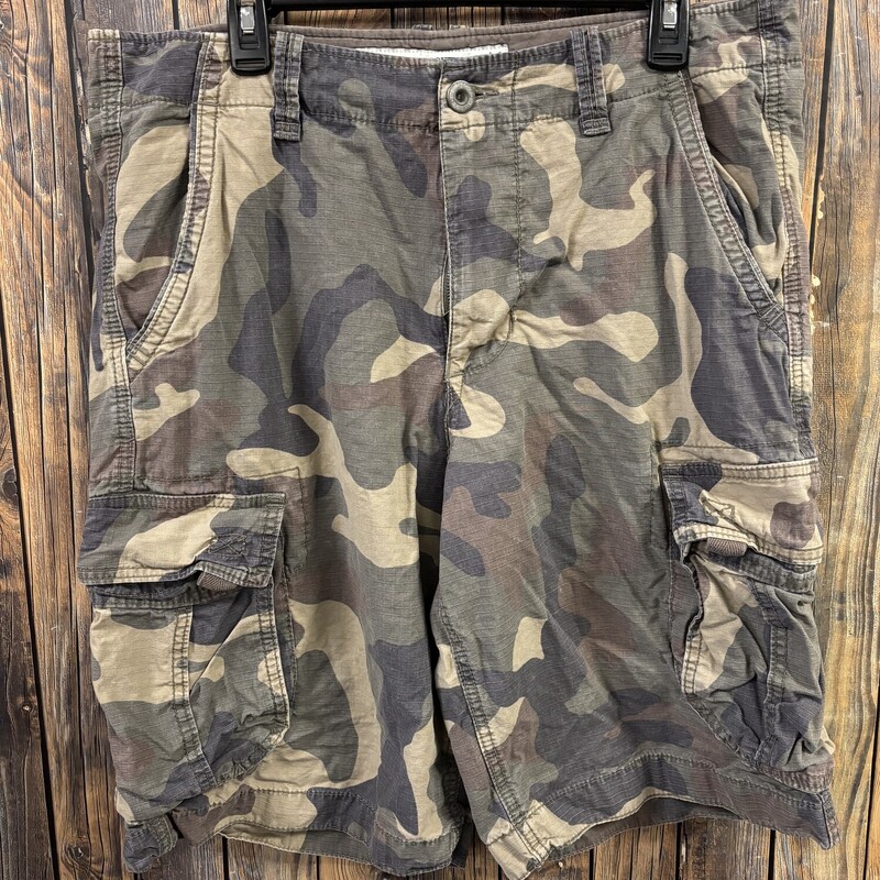 Camo American Eagle Shorts, Size: 34