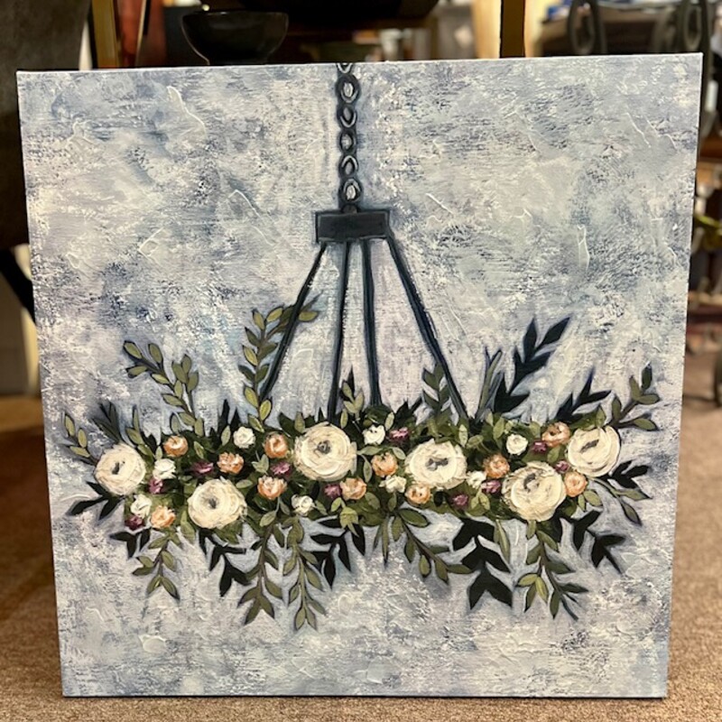 Floral Chandelier Canvas