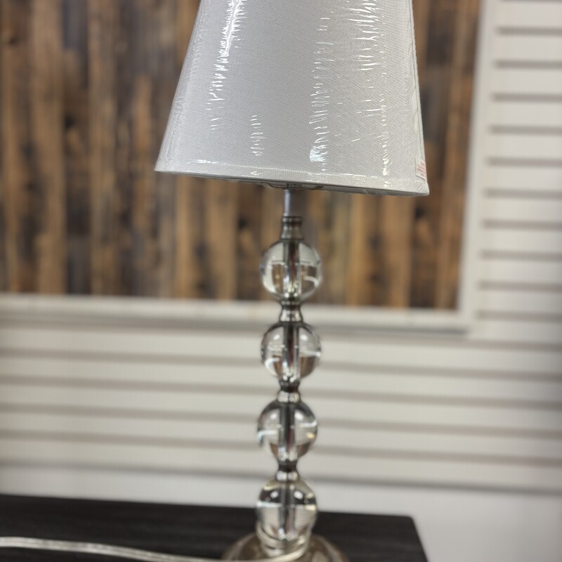 NWT Crystal Lamp, Size: 23 In Tall