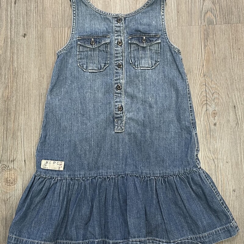 Ralph Lauren Denim Dress, Blue, Size: 5Y