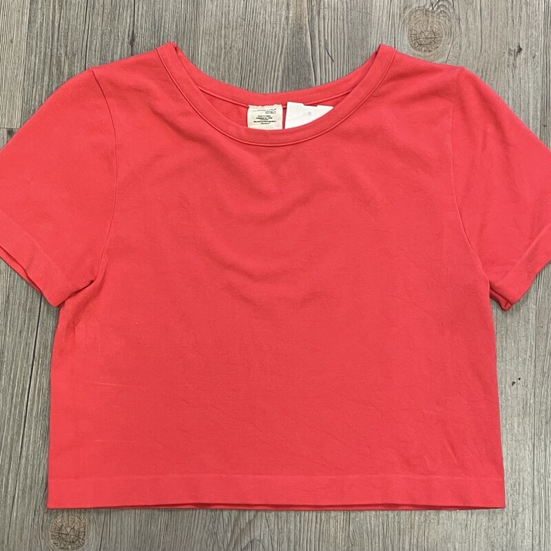 Cest Moi Crop Tee, Orange, Size: 14Y