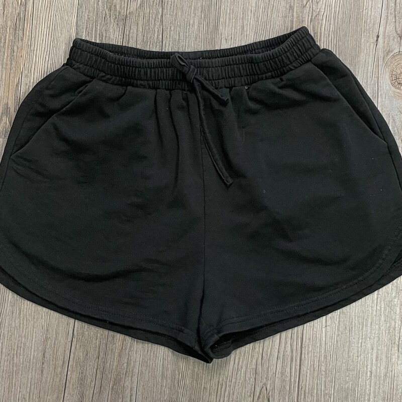 Shein Stretch Shorts, Black, Size: 11-12Y