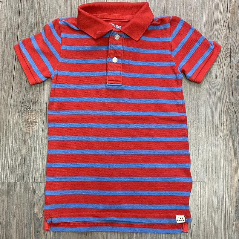 Gap Polo, Red/blue, Size: 4-5Y