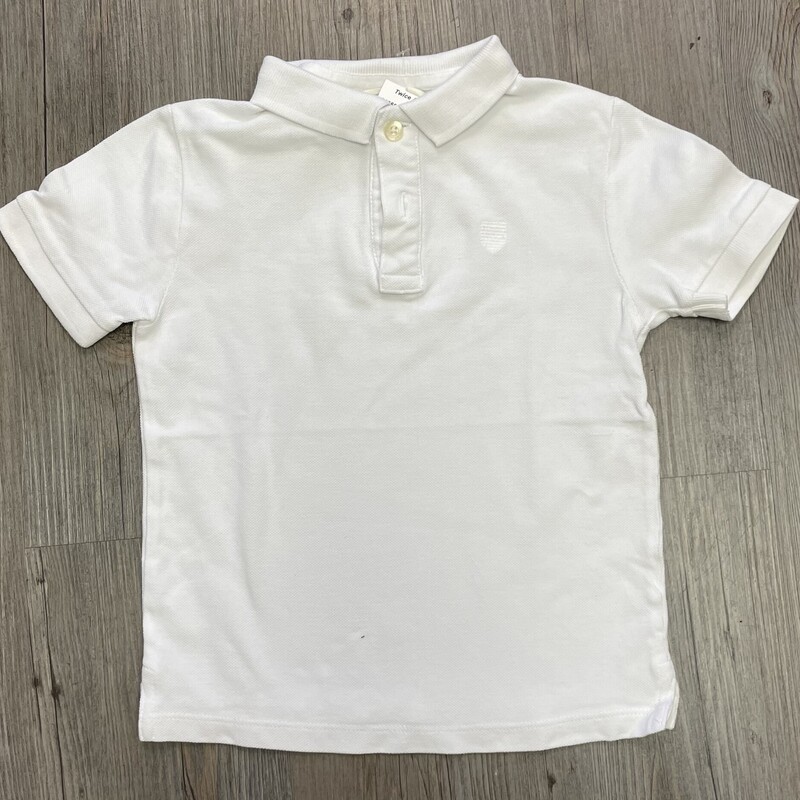 Zara Polo, White, Size: 4-5Y