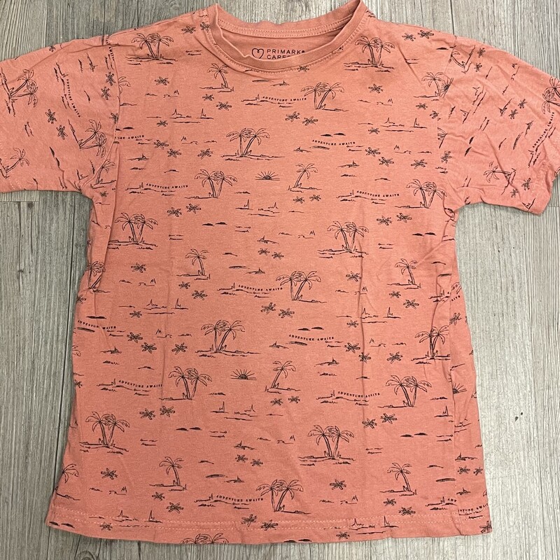Primark Tee, Rust, Size: 8-9Y