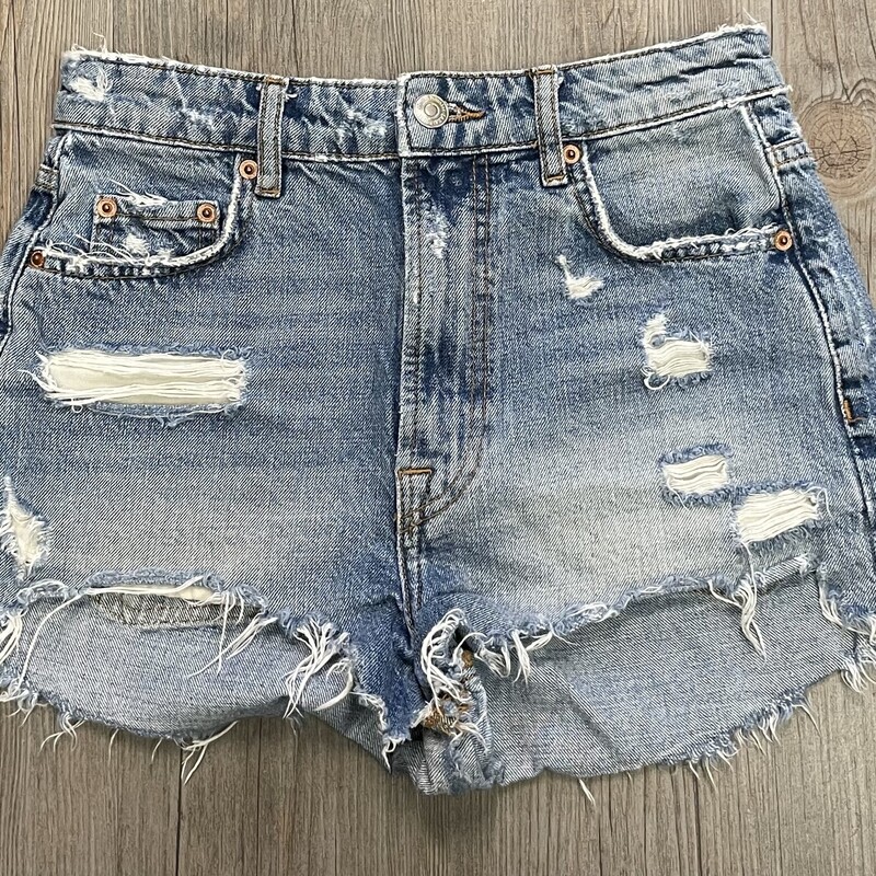 Zara HW Short Denim