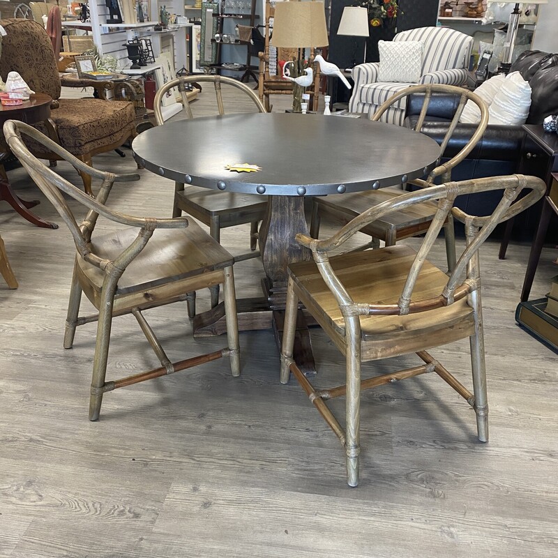 Rustic Table & 4 Chairs,