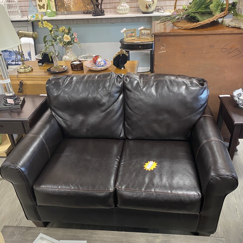 Leather Love Seat