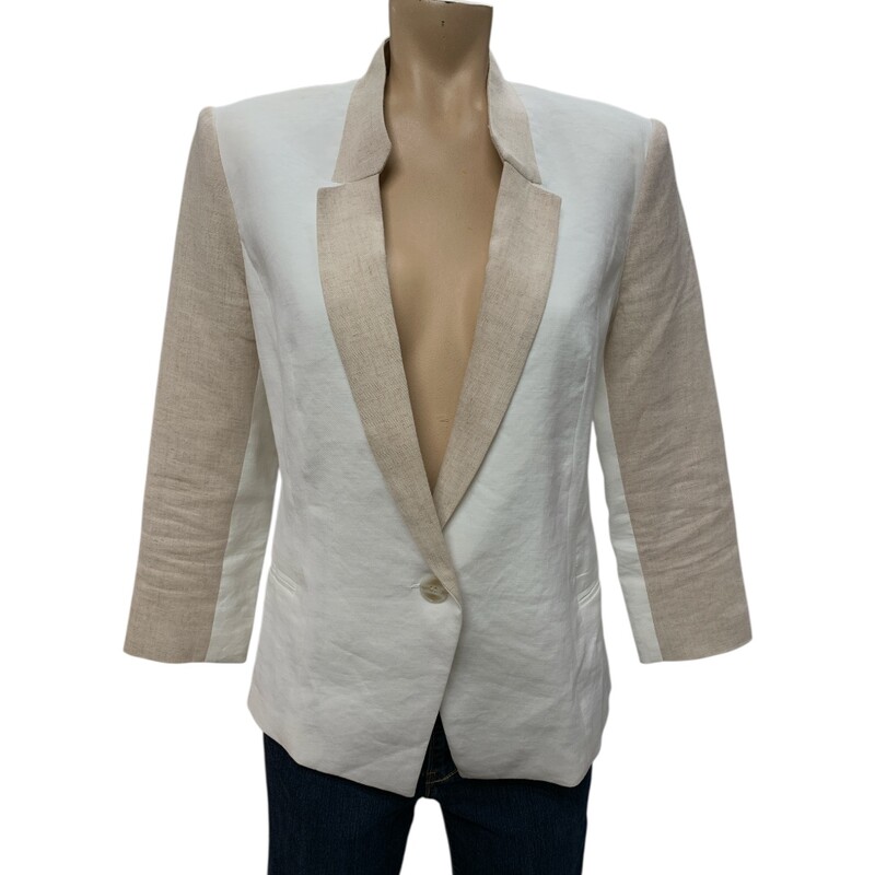 Le Chateau Linen, Oat/whit, Size: S