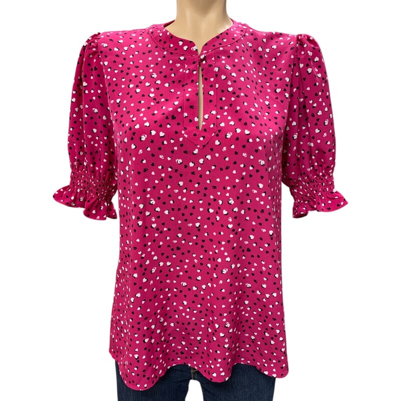 Karl Lagefeld Top, Pink/blk, Size: S