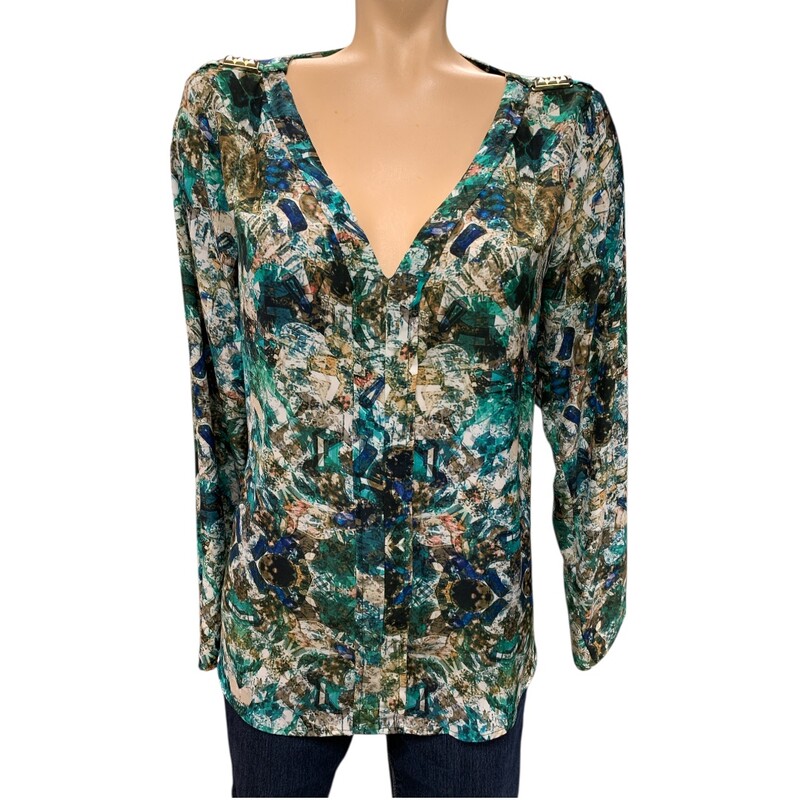 Zara Basic, Gren/blk, Size: L