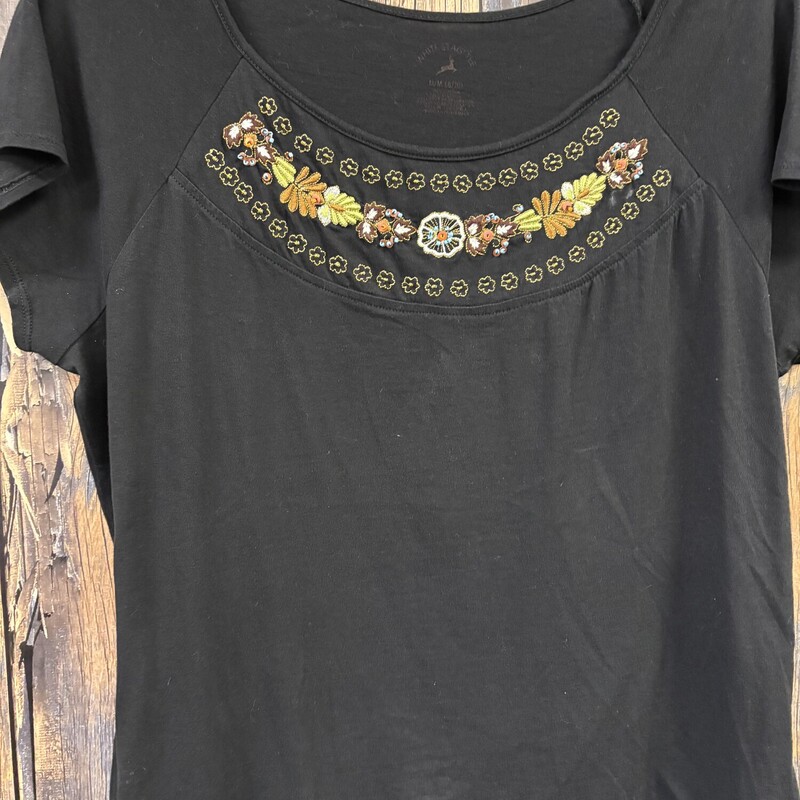 Black Flower Shirt, Size: Med