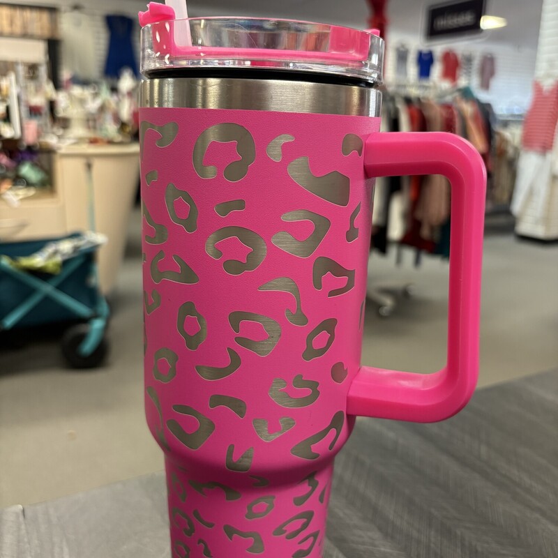 Pink Animal Print Cup