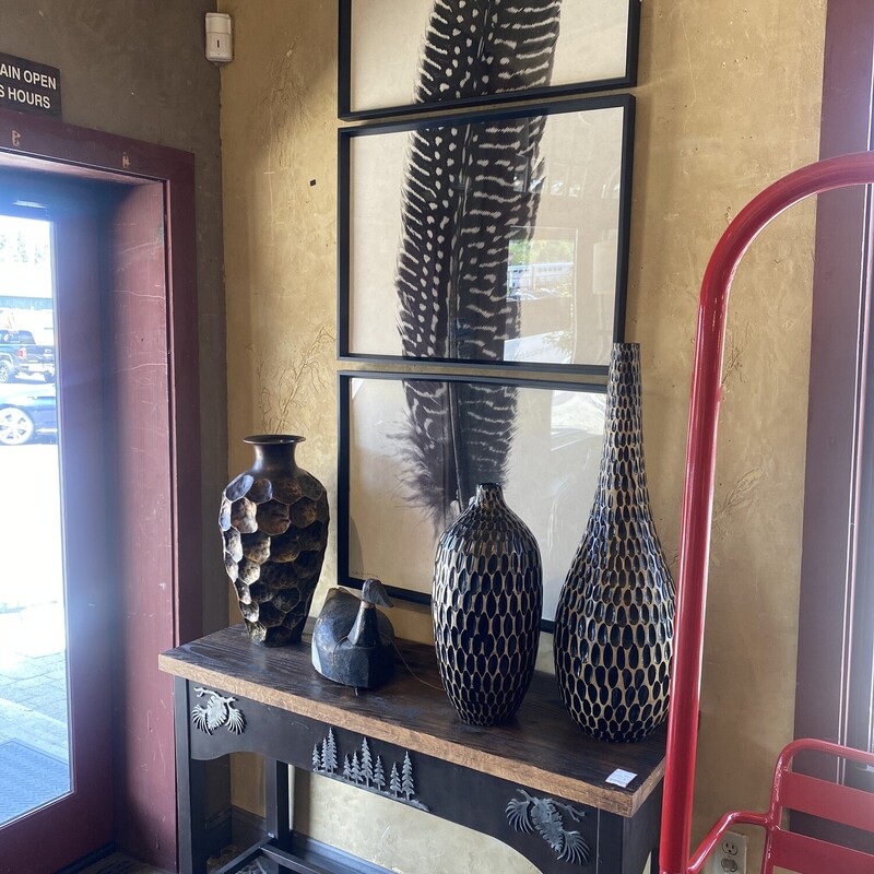 Arhaus Feather Triptych