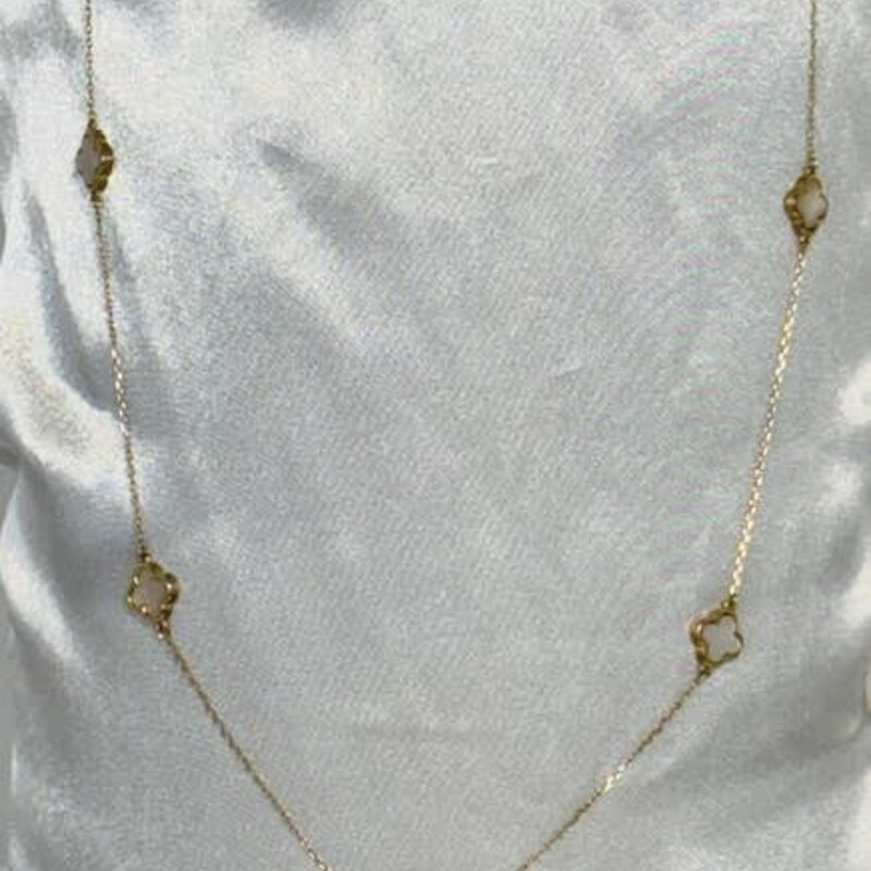 925 Clover Long Necklace