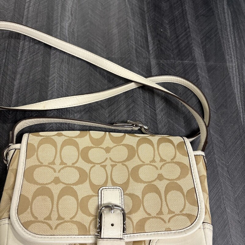 Cream Coach Purse