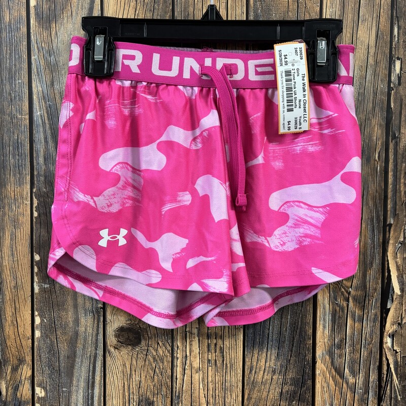 2 Tone Pink UA Shorts