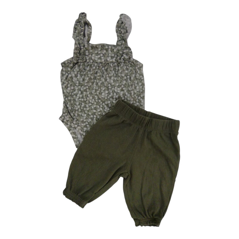 2pc Outfit Floral/Green