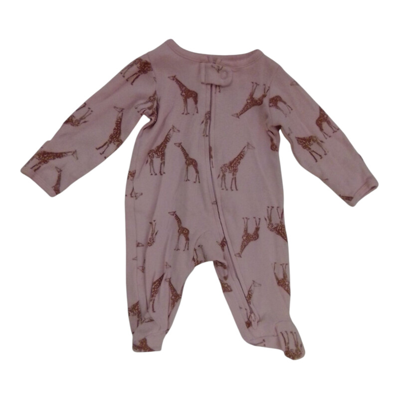 Sleeper: Pink W Giraffes
