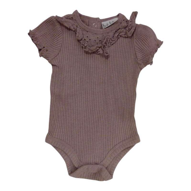 Onesie: Brown W Lace