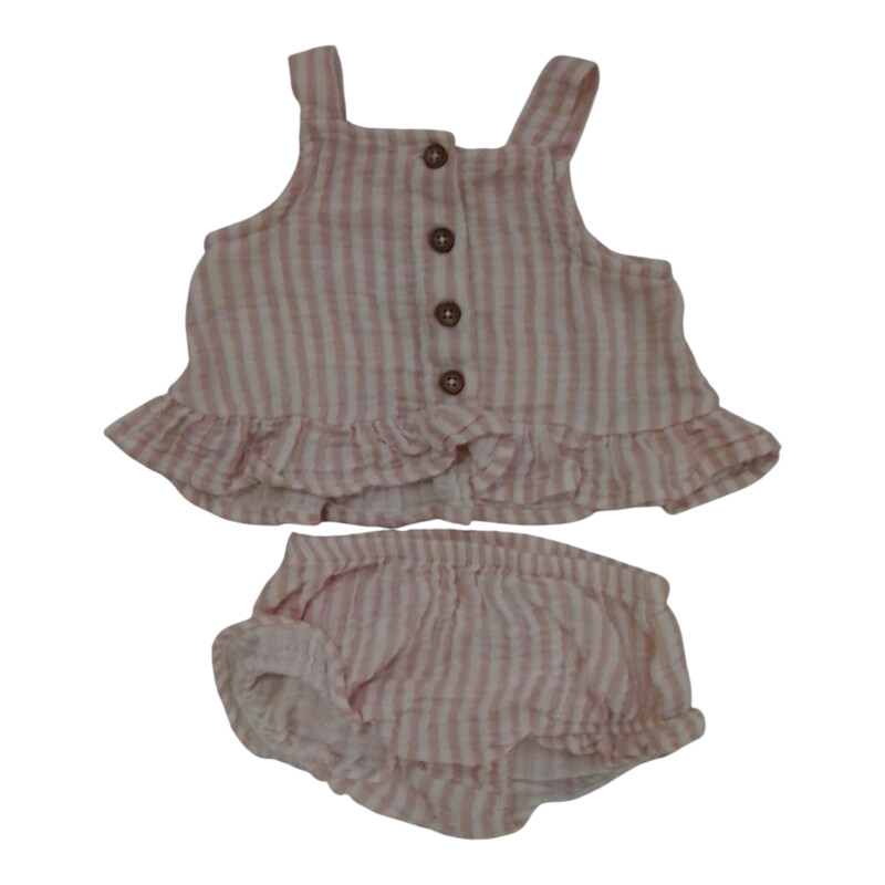 2pc Outfit Pink Stripes