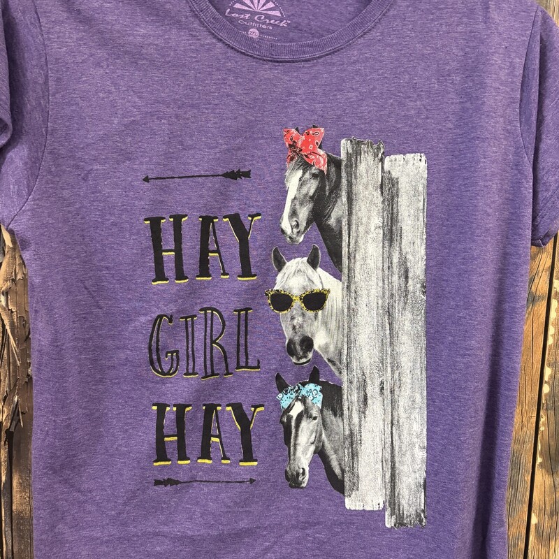 Purple Hey Girl Hey Tee