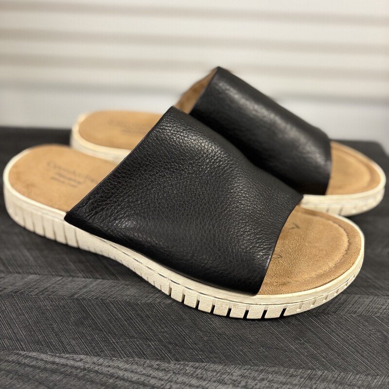 Black Comfortiva Sandals