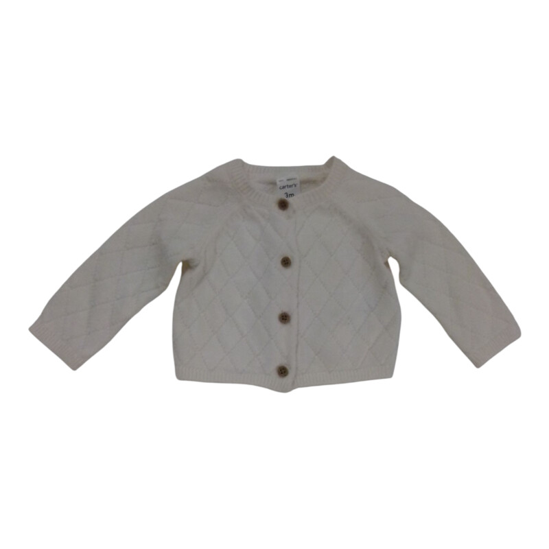 Cardigan: White Knit