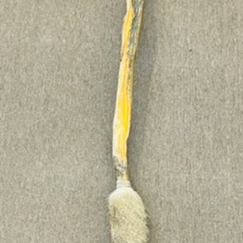 Turquoise and Fur Decorative Walking Stick
Brown and Blue
Size: 12x57H