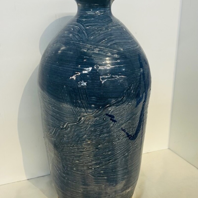 Glazed Paint Stroke Vase