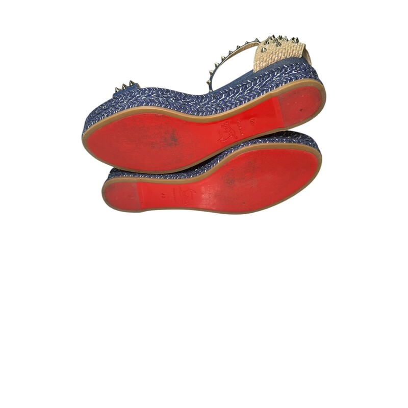 Christian Louboutin Madmonica Denim Wedges

Size 40

In very good condition.Minor wear on bottoms

Comes with original dust bag and box.