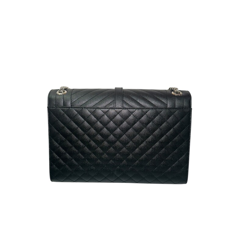 Saint Laurent Triquil Enveloped Grained Leather Bag

Style Code:MAL600166.0322

Dimensions:
Base length: 9.25 in
Height: 6.5 in
Width: 2.5 in
Drop: 12 in
Drop: 22.5 in

In very good condition. Some minor sctarches on hardware.

Comes with the original dust bag. No box.