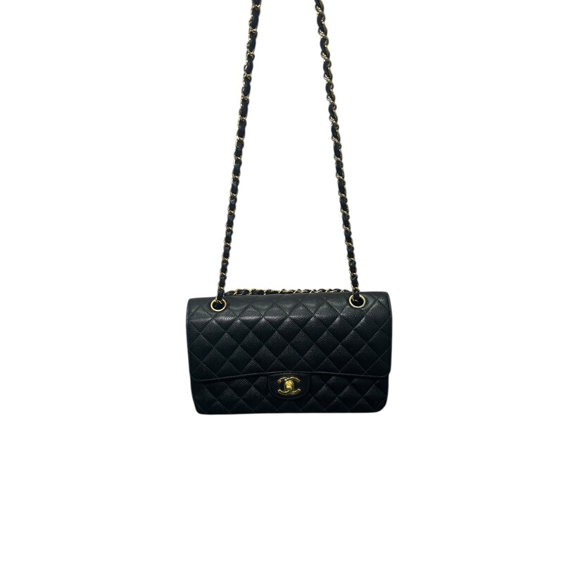 Chanel Flap Caviar Black

Code: 9508***

Dimensions:
10 x 6 x 2.5

In very good condition. Light scratching to the interior.

Comes with original box. No dust bag.