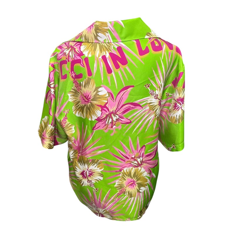 Gucci Silk Button Down Floral Green<br />
<br />
Size:40<br />
<br />
In excellent condition. New with tags.