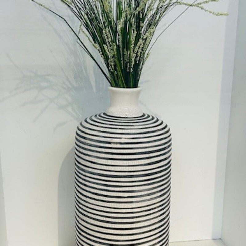 Striped Ceramic W Grass