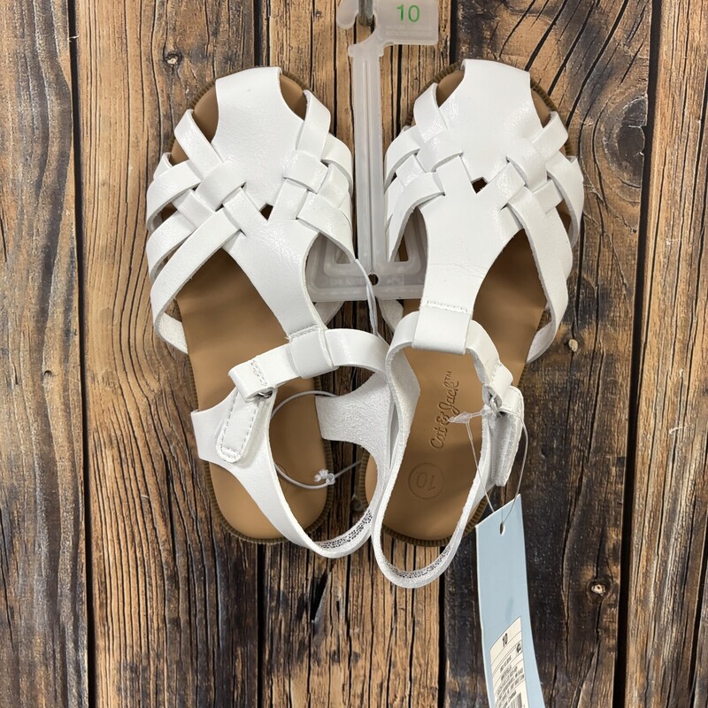 White Close Toe Sandals
