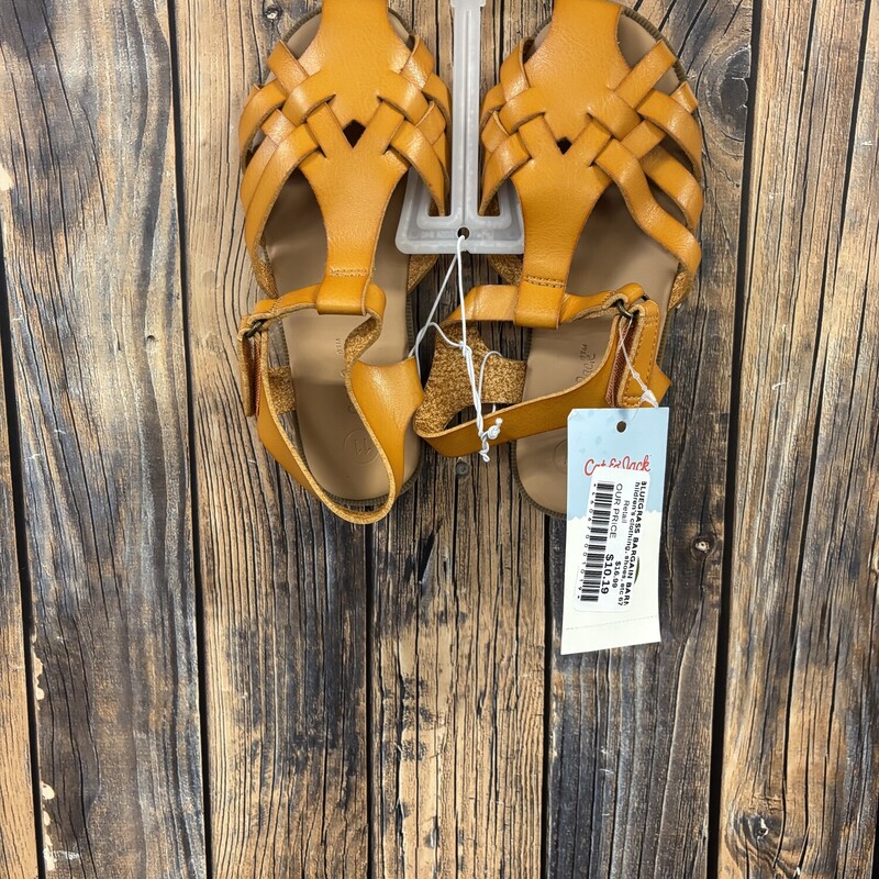 Brown Close-Toe Sandals, Size: 11