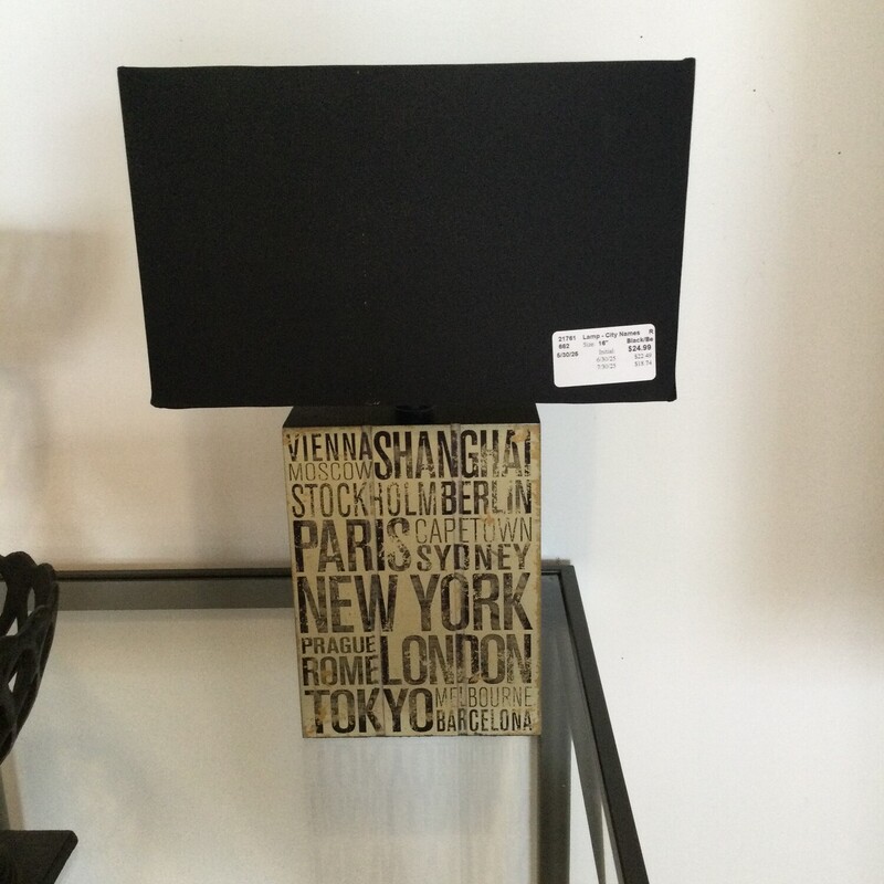 Lamp - City Names