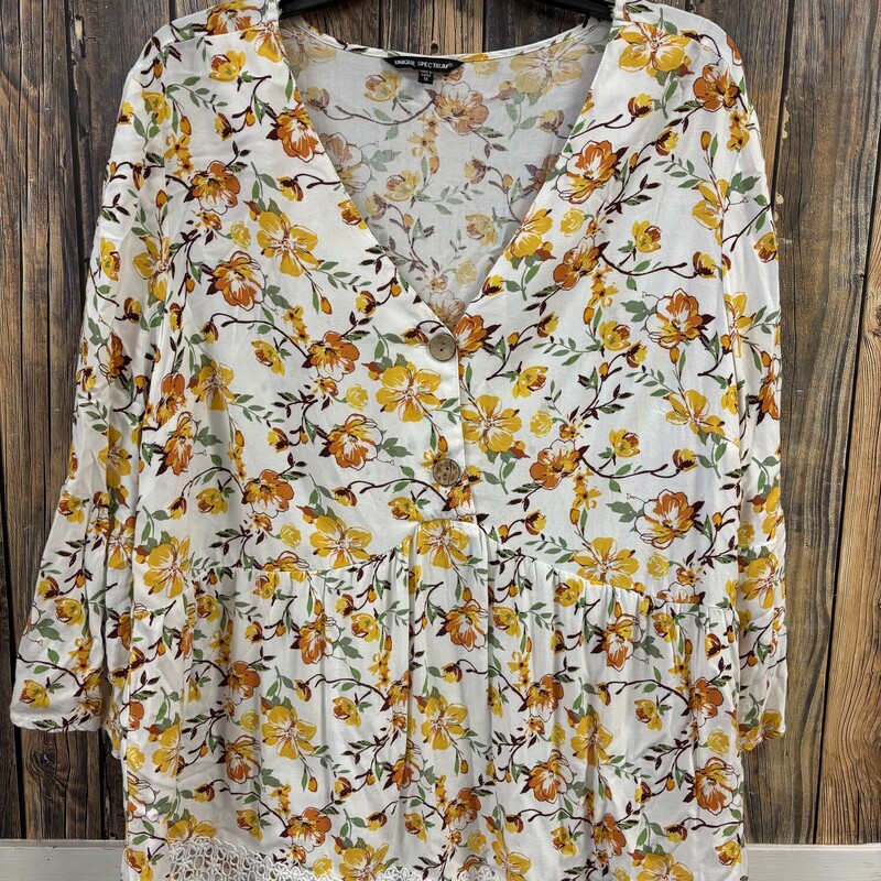 White Yellow Flower Top